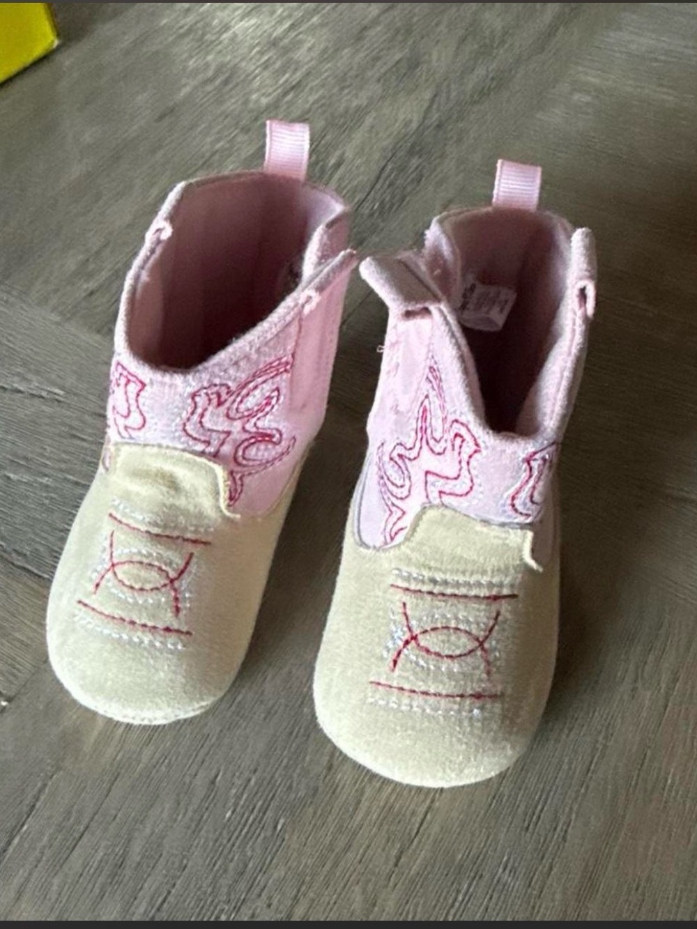 Stepping Stones Pink Cowgirl Boots 3-6 months